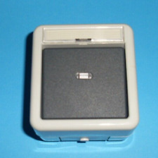 Gira 011630 Wipp-Kontrollschalter  Aus-Wechsel mit Beschriftungsfeld+Glimmlampe