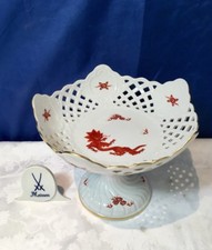 Meissen Ming Dragon Red Bowl