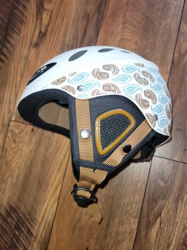 Skihelm damen beige braun - braun, blau