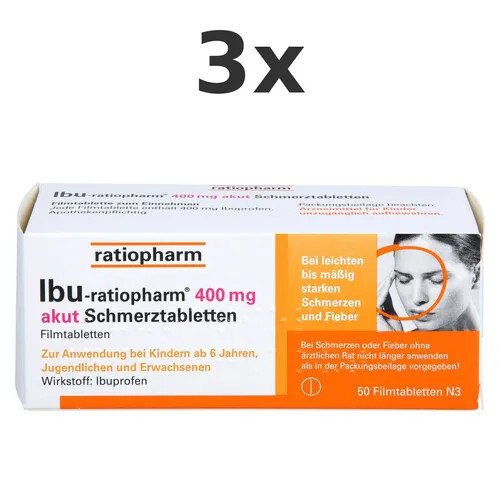 Ibu ratiopharm 400 akut - 400, mg