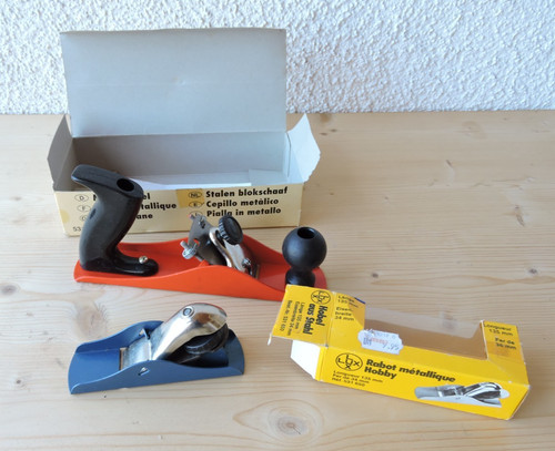 Vintage lux metallhobel - 2x,