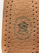 1 Paar Leder Einlegesohlen | Schuheinlagen Echtes Leder | Ledersohlen - Gr. 37,5