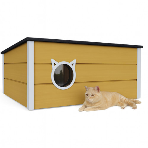 Qls katzenhaus aus holz - aus,