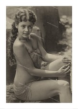 Vintage Foto Abzug Frau, Akt