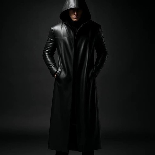 Herren schwarzer echtleder - herren,