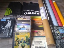 oasis PAKET Alle LPs, 3 DVDs, 5 Poster, Shirt, Tasche, Buch uvm