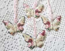 4 St. Schmetterlinge Metall