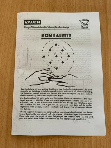 Rombalette tischkegelspiel - rombalette, tischkegelspiel/