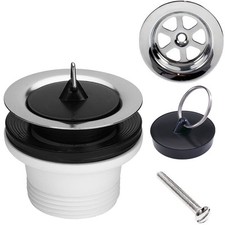 UNIVENTIL UNIVERSALVENTIL 1 1/4" ABLAUFSIEB WASCHBECKEN STOPFEN ABLAUFGARNITUR