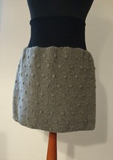 Woll-,Thermo-,Hüftrock,  Gr. L/XL,  Grau