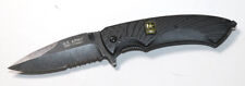 U.S. Army Taschenmesser schwarz aluminium griff karbid Glas Brecher Jagdmesser
