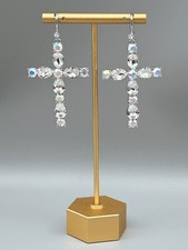 Funkelnde Kreuz-Ohrringer mit