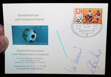 WM 1974 ,Uli Hoeneß u. Paul Breitner Autogramm ,Sonderstempel