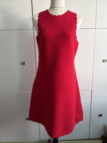 Strick kleid rot wellenlänge - strick,