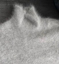 Neue Hellgrau Pullover angora