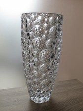 Schwere goße Vase Glas Czech