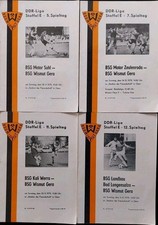 4 Fußballprogramme Wismut Gera DDR Liga 1979/80