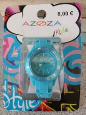 Azoza Blaue Uhr Für Kids/ Blau Uhr Mit doppelter Stundennummernanzeige 