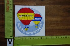 Alter Aufkleber Energie Heizung WESFALEN-GAS