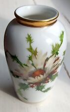 Dekorative kleine Vase, G. W. Handmalerei, Edelstein Bavaria.