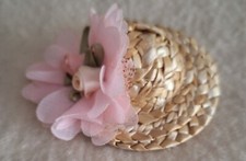 Miniatur - Strohhütchen für