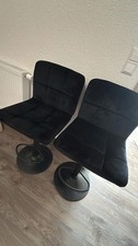 2x Barhocker Höhenverstellbarer Drehbar mit Lehne Barstuhl Bistrohocker F198sz-2