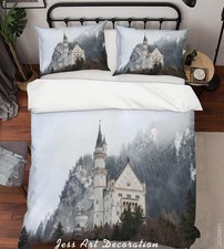 3D-Eisberg-Schloss-Bettwäsche