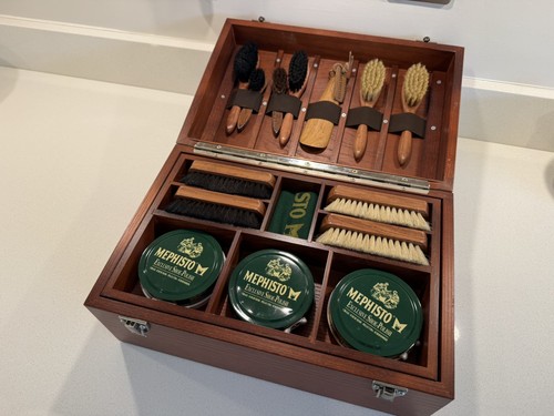 Memphisto schuhpflegebox aus - schuhpflegebox,
