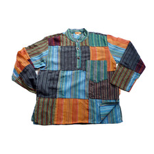 Patchwork Hemd Pullover Shirt