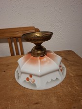 Art Deco Deckenlampe Glas und Messing