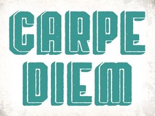 Holzschild 30x40 cm carpe diem