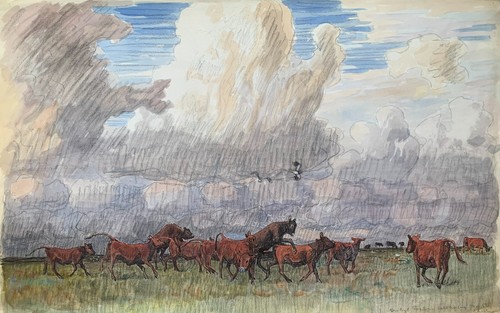 Aquarell 1955 karl adser - karl,