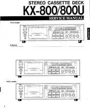 Service Manual-Anleitung für Yamaha KX-800 