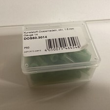 WETEC Kunststoff-Dosiernadeln, Ø Innen 1,60 mm, oliv DOS50.3014 - 50Stk. (C26.5)