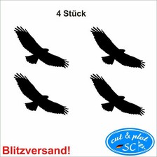 4 große  Vogelschutzaufkleber