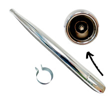 32mm Hercules Sachs 5 Gang Auspuff mit abnehmbarer Endkappe 70mm Durchmesser