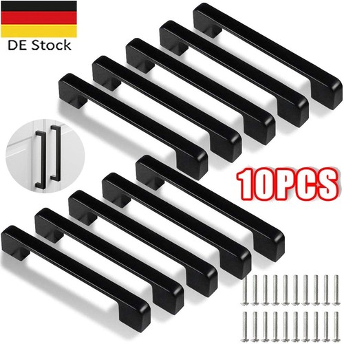 10x schwarz möbelgriff - 10x,
