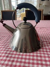 Alessi Wasserkessel Teekessel Bird Michael Graves Design Edelstahl 