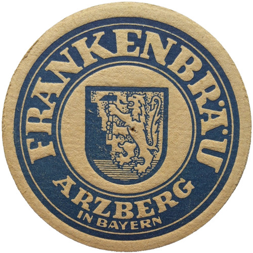Alter bierdeckel frankenbräu - alter,