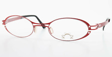 Eye'DC Brille V703 003 46-19 138 Federstahl Rot Oval Small Flexible France NOS