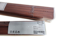 2000er Ikea Lindmon Holzjalousien braun - 60 x 155 - 80 x 155 cm