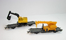 vx, BTTB, Spur TT, konvolut, 2 stück, Flachwagen mit Kräne , top