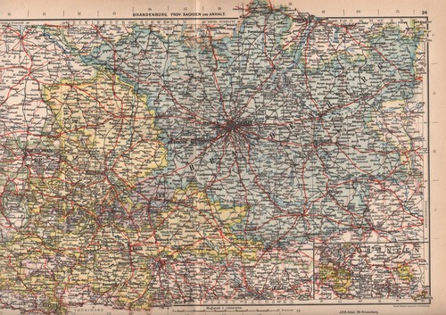 Landkarte map 1929