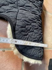 Echtes Lammfell ohne Fellrand Satteldecke Natur pferdedecke schabrake 