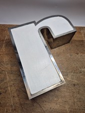 Aufbereitet - Ladenbuchstabe aus Metall R (Mancave/Shop Retail 30 x 28 cm