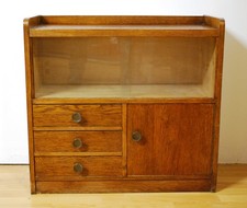 Kleine Retro Vitrine, kleiner Vintage Beistellschrank, 1950er