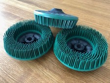 Scotch Brite 3M Bristle Disc 3 Set 115 mm Grün 3 Stück NEU Unbenutzt