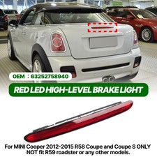 Zusatzbremsleuchte Dritte Bremsleuchte Rot Bremslicht für MINI Cooper R58 Coupe