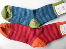 Hirsch-Natur Ringelsocken Wandersocke Bio Wolle 100% Schurwolle kbT Socken  