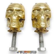 Custom Made Brass Skull 7/8"